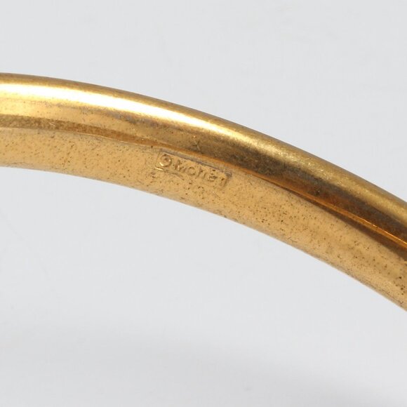 Monet Bangle Bracelets Lot of 2 Vintage Retro 80s - Picture 11 of 12